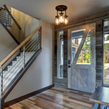 3-Light Glass Mason Jar Hanging Ceiling Pendant Fixture