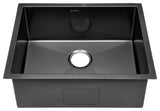 Rivage 23 x 18 Stainless Steel, Single Basin, Undermount Kitchen Sink, Black