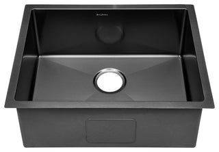 Rivage 23 x 18 Stainless Steel, Single Basin, Undermount Kitchen Sink, Black