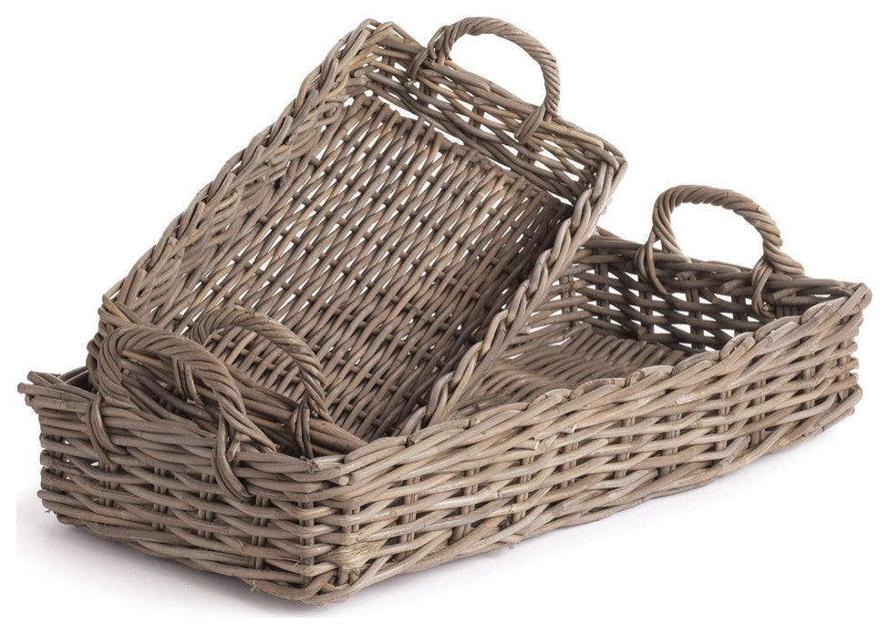 Normandy Rectangle Trays, Set of 2