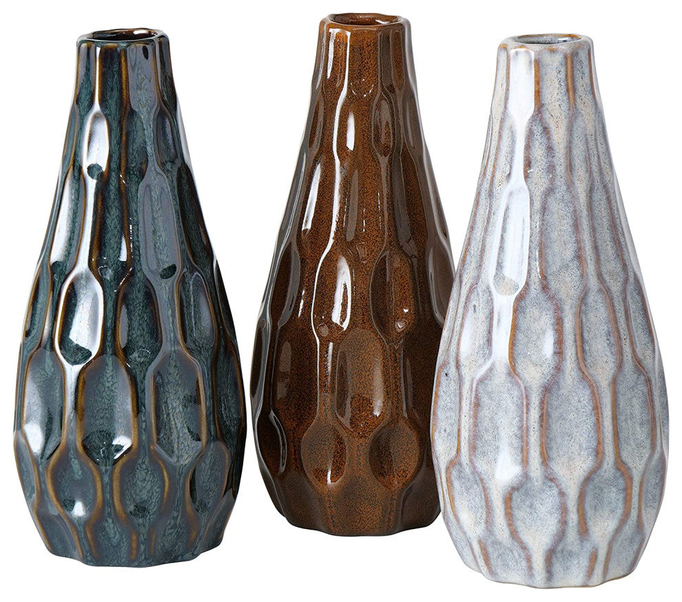 3 Piece Ceramic Vase Set