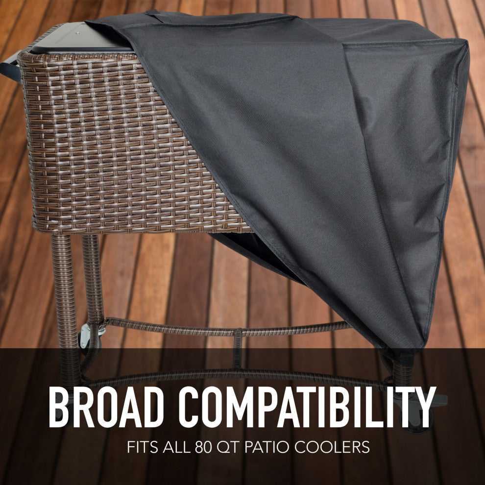 Permasteel Universal Patio Cooler Cover in Black