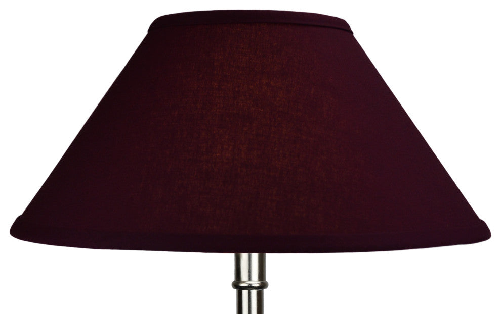 Fenchel Shades 6"x15"x8" Spider Attachment Empire Lamp Shade, Linen Burgundy