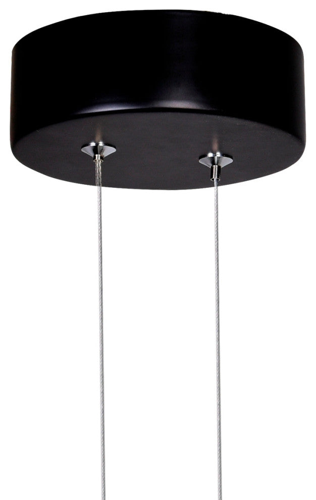 Pulley 10 in LED Black Mini Pendant