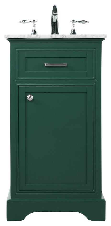 Amber Single Bathroom Vanity, Blue, Green, 19"