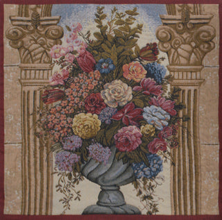 Floral in Arch Decorative Couch Pillow Cover