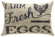 Farm Fresh Eggs Linen Pillow, 18"x12"