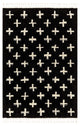 Casablanca shag CAG-2308 Eclectic Black 6'7"x9' Area Rug