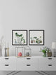 Forest on Bottles Diptych, Set of 2, 32x32 Panels