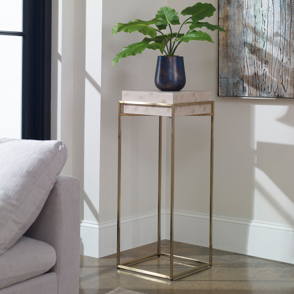 Uttermost 25113 Inda Modern Ivory Plant Stand