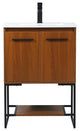 Elegant Decor Sloane Bathroom Vanity Teak