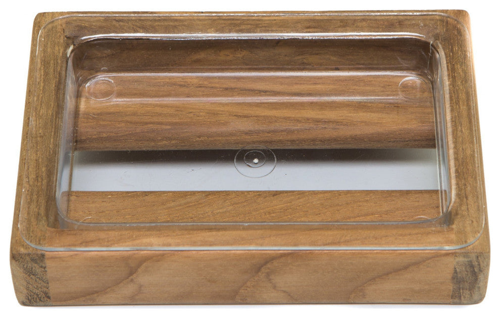 Traditional Solid Teak Vanity Soap Dish