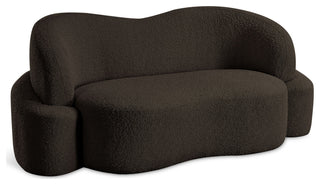 Principessa Boucle Fabric Chair, Brown, Loveseat