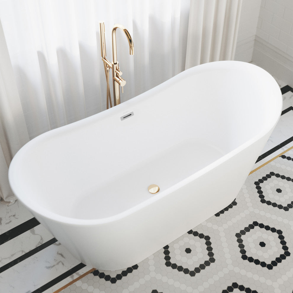 Ivy Freestanding Double Slipper Bathtub
