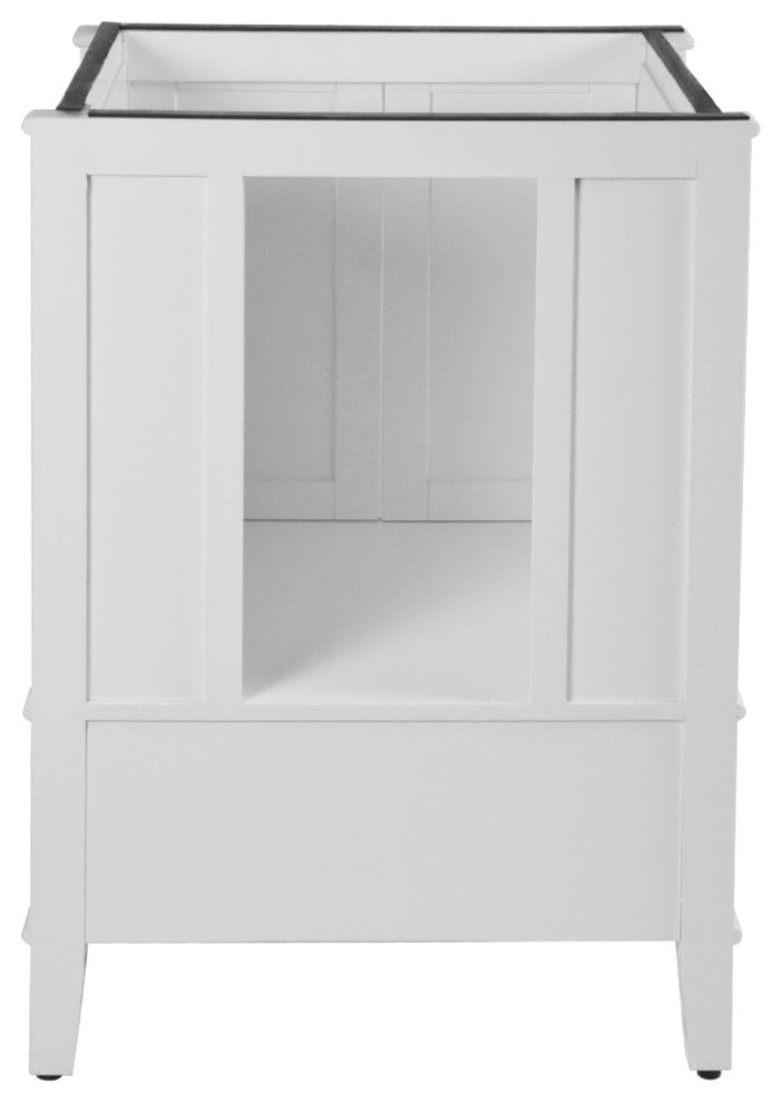 25" Single Vanity, White With Engineered Stone Top