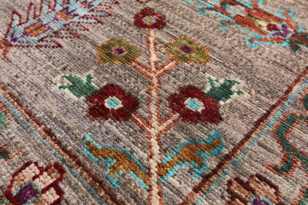 Persian Tabriz Hand Knotted Wool Rug 7' 0" X 10' 0" - Q12482