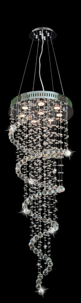 Artistry Lighting Galaxy Spiral Crystal Chandelier, 20x56