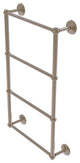 Monte Carlo 4 Tier 36" Ladder Towel Bar with Twisted Detail, Antique Pewter