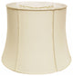 12" Ivory Slanted Girdle Shantung Lampshade