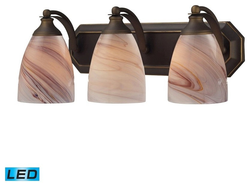 ELK Lighting Bath And Spa 3-Light Vanity Light - 570-3B-CR-LED