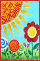 Marmont Hill, "Sunshine Floral" by Nicola Joyner Print on Wrapped Canvas, 30x45