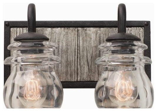 Kalco Lighting Bainbridge 2 Bath Lighting, Black Iron