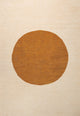 Cirkel Minimalist Geometric Dot Machine-Washable Area Rug, Cream/Rust, 4x6