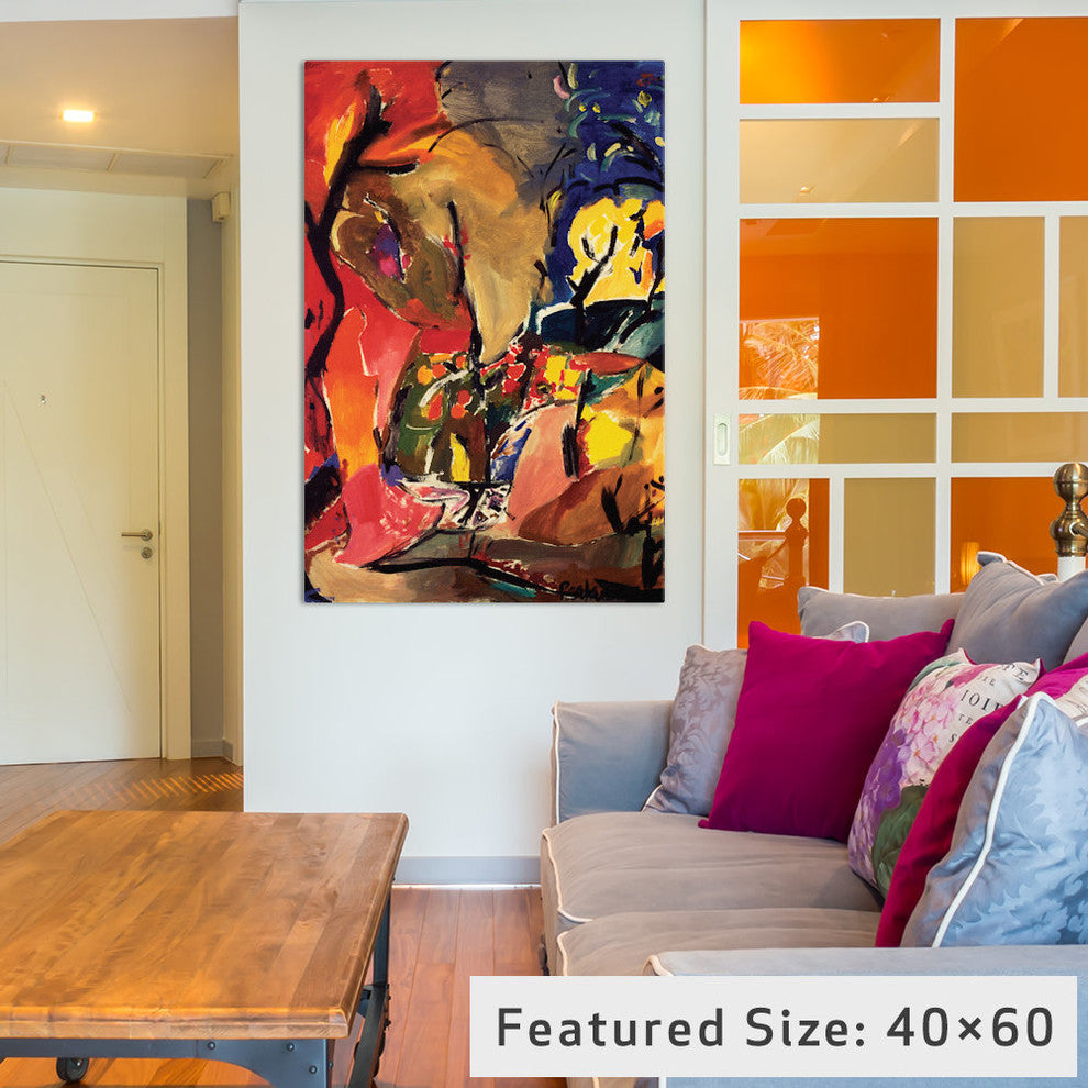 "Inferno" by Kim Parker, 40x26x1.5