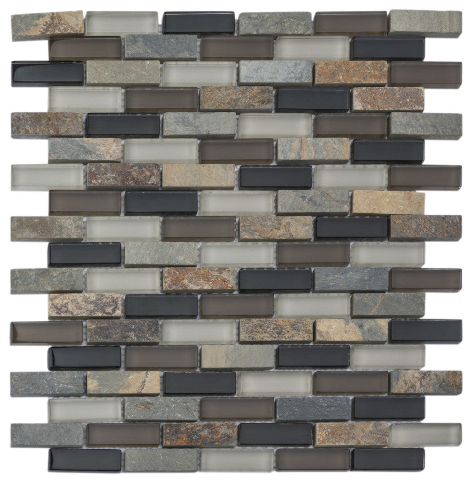 Tessera Subway Stonehenge Glass Wall Tile