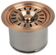 Copper Kitchen Sink Garbage Disposal Flange Stopper, Copper