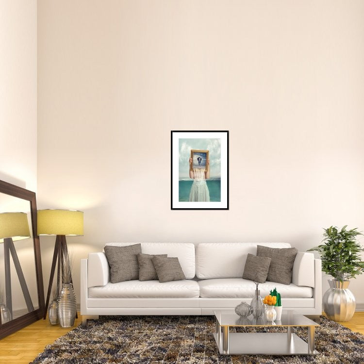 "Deeper" Framed Digital Print by Baden Bowen, 28"x38"