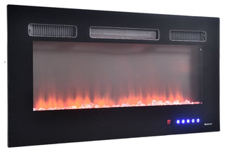Electric Fireplace with Remote, Wall-mount/Fully embedded/Semi-embedded, 36"