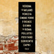 The Italian Subway Sign, Subway Art Print 12x36