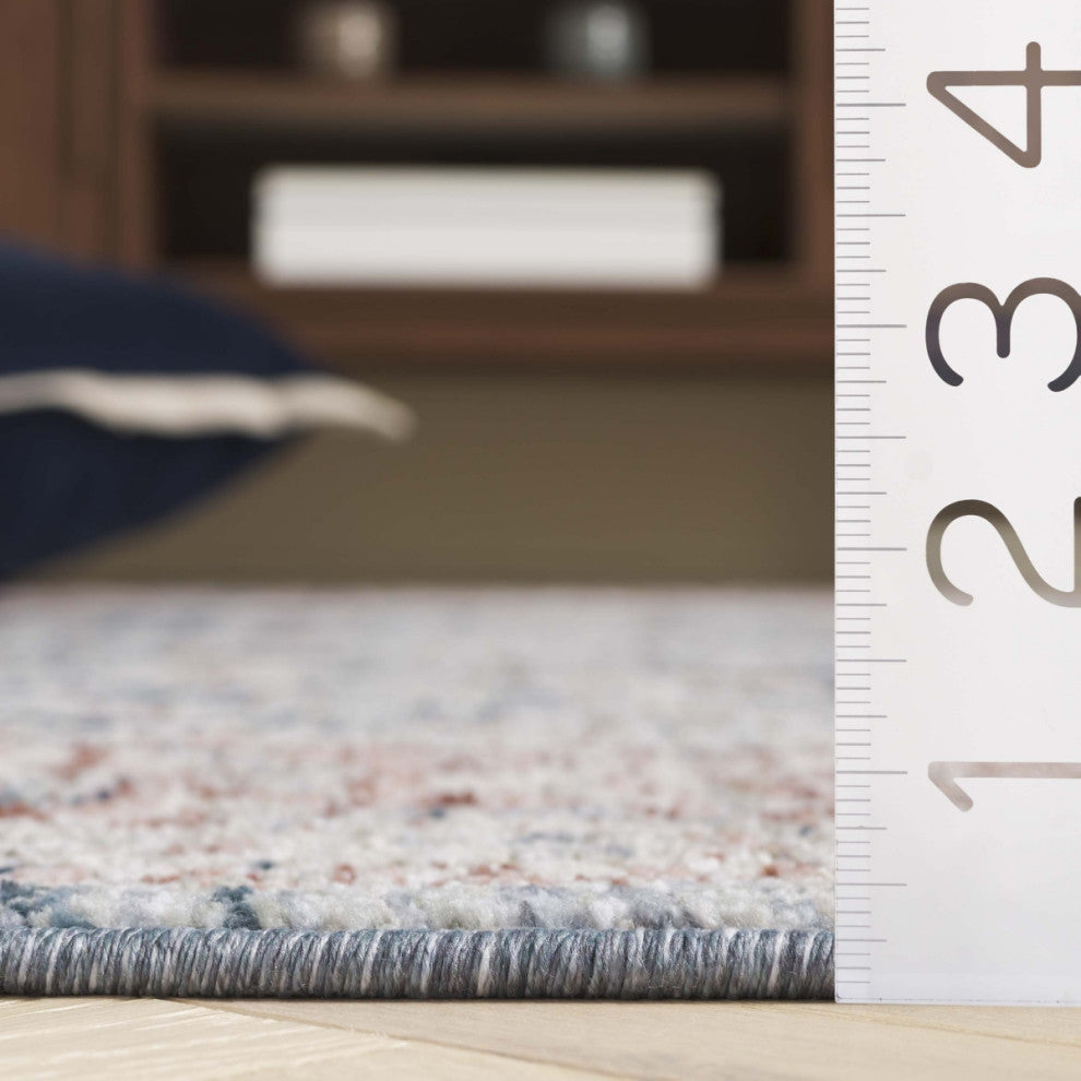 Safavieh Antique Patina ANP640 Rug, Blue/Rust, 8'x9'6"