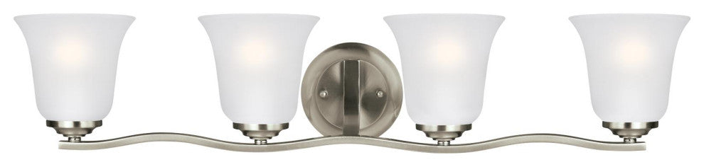 Emmons 4-Light Wall/Bath, Brushed Nickel
