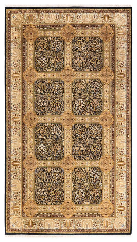 Mogul, One-of-a-Kind Hand-Knotted Area Rug Black, 6' 3" x 11' 2"