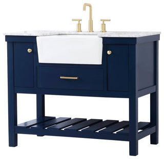 Home Living 22" Farmhouse Blue-Light Bathroom Vanity