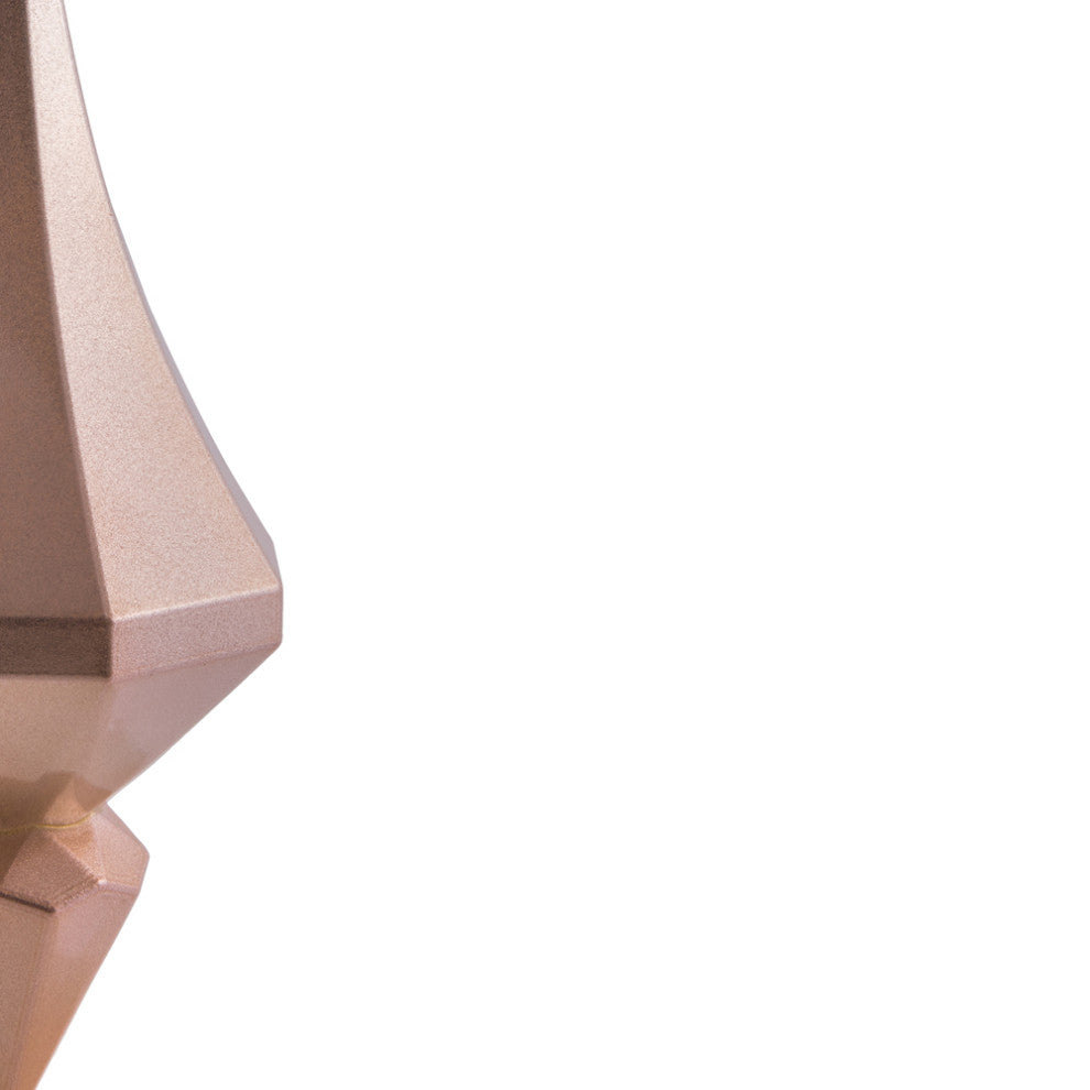 Vickerman Mc191058D 8" Rose Gold Candy Finish Diamond Ornament, Pack of 2