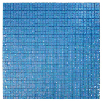 Mosaic Glass Tile Squares For Swimming Pool, Wet Areas & More, Light Blue