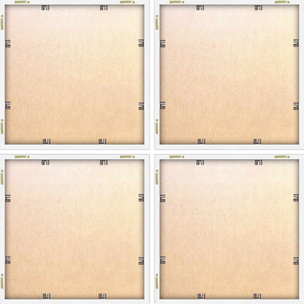 Bottom Border Quadriptych, Set of 4, 12x12 Panels