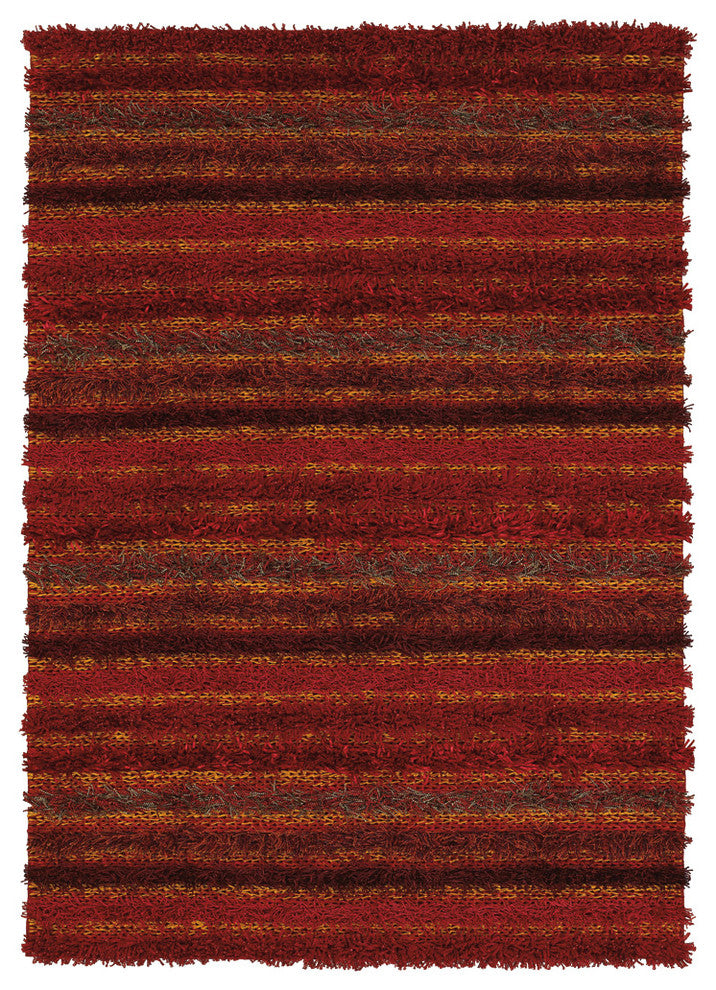Lavasa Contemporary Area Rug, Red, 7'9"x10'6"