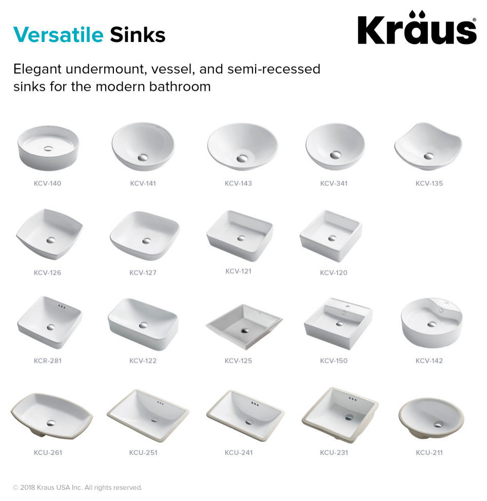 Elavo Ceramic Square Vessel White Sink