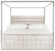 Thayer Velvet King Bed Bella White