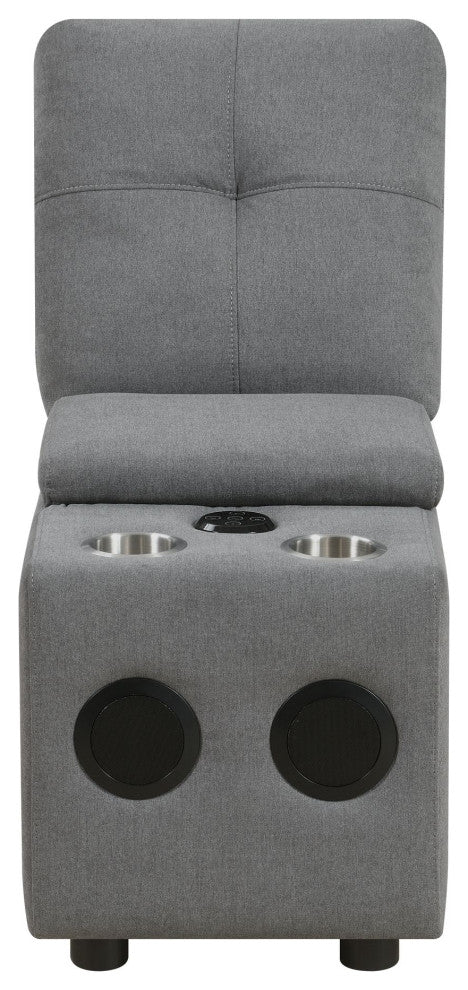 Armani Modular Console With USB, Charcoal