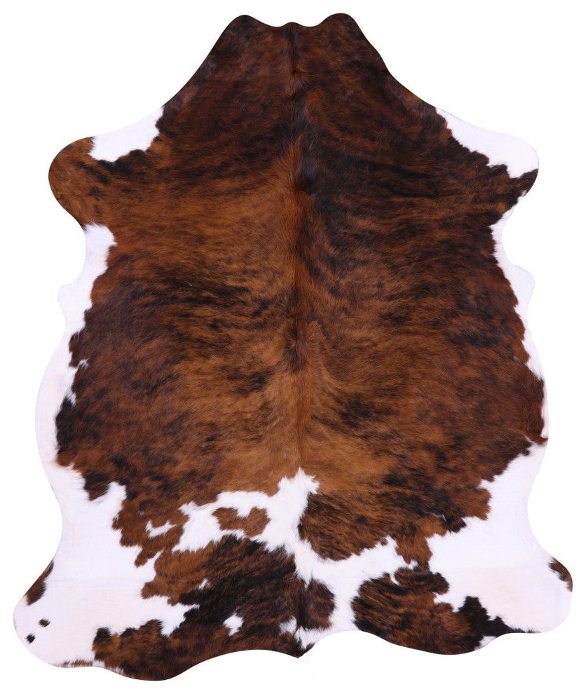 Organic Natural Hair-On Cowhide Area Rug 6' 6" X 5' 9" C1576