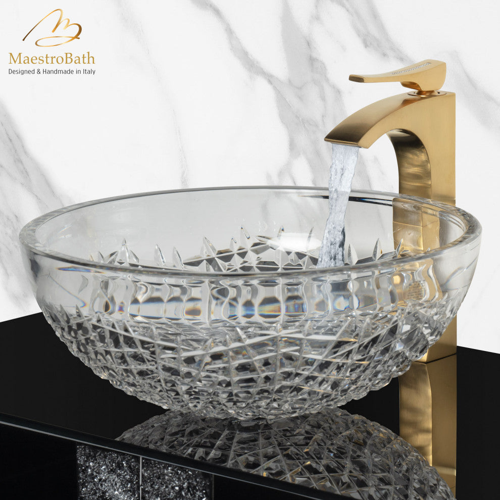De Medici Luxury Ice Crystal Round Modern Sink