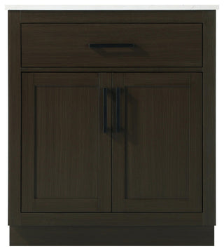 Home Living 30" Single Bathroom Vanity, Mocha Brown