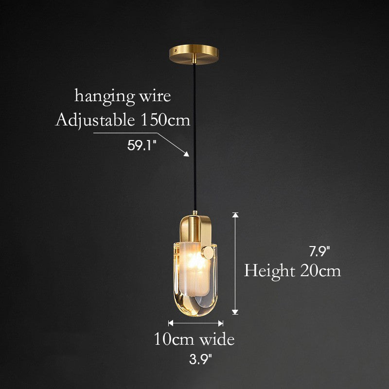 MIRODEMIÂ® Toirano | Postmodern Crystal LED Chandelier For Bedroom, Warm Light