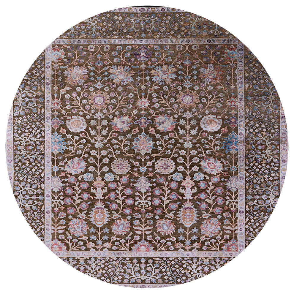 Ahgly Company Indoor Round Mid-Century Modern Area Rugs, 8' Round