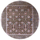 Ahgly Company Indoor Round Mid-Century Modern Area Rugs, 8' Round